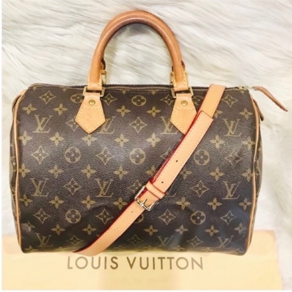 Louis Vuitton Handbags - Authentic Louis Vuitton Speedy 30 Shoulder Bag Tote Handbag Purse